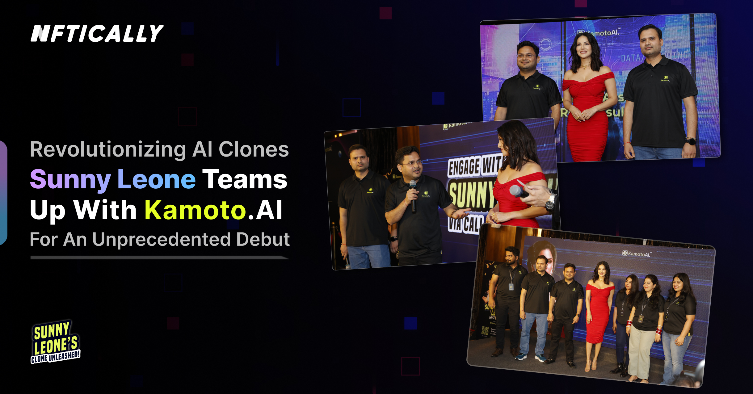 Revolutionizing AI Clones: Sunny Leone Teams Up with Kamoto.AI for an Unprecedented Debut